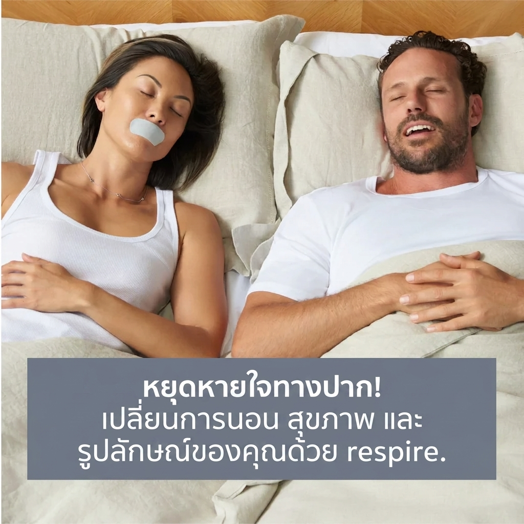 แผ่นแปะช่วยหายใจขณะนอนหลับ (COD)