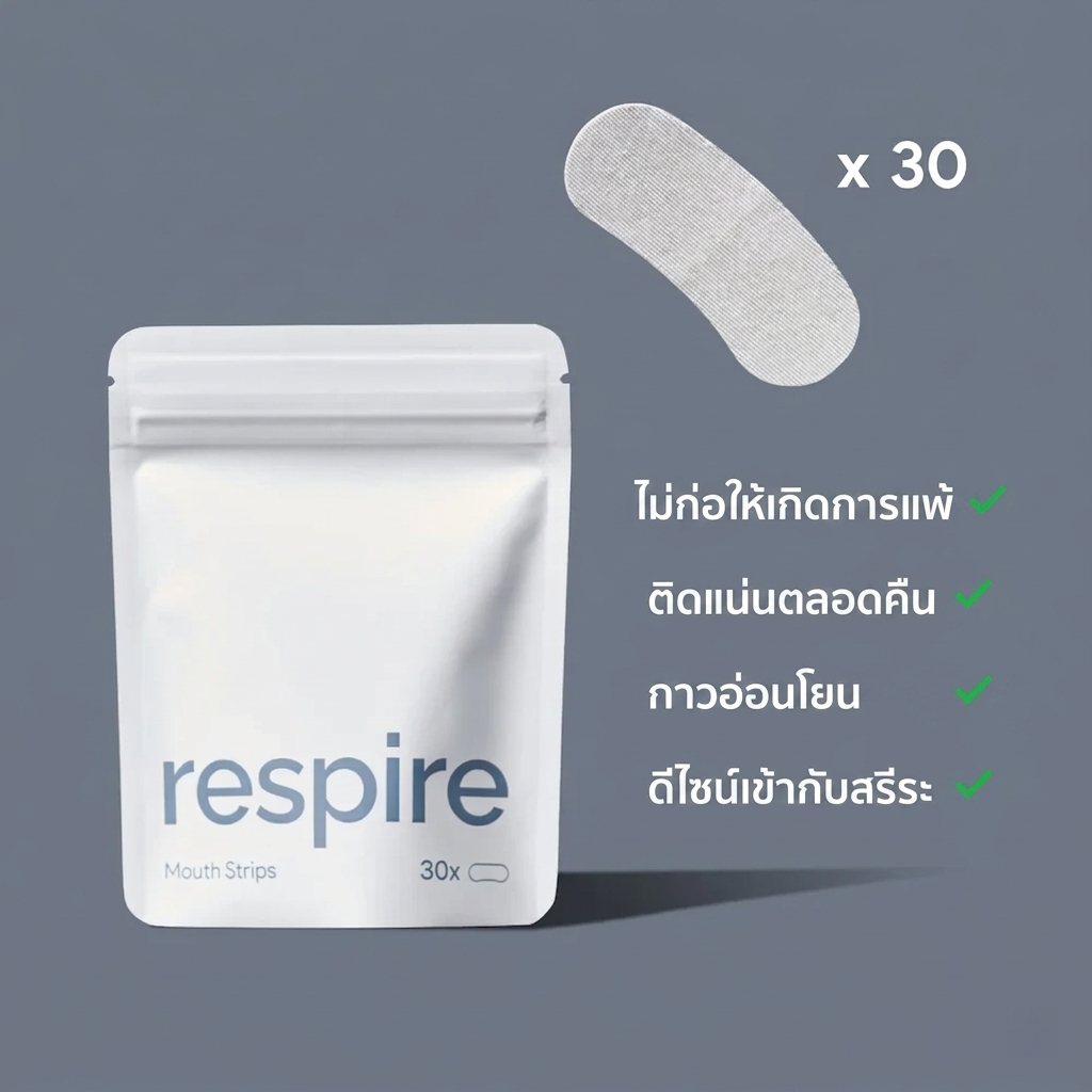 แผ่นแปะช่วยหายใจขณะนอนหลับ (COD)