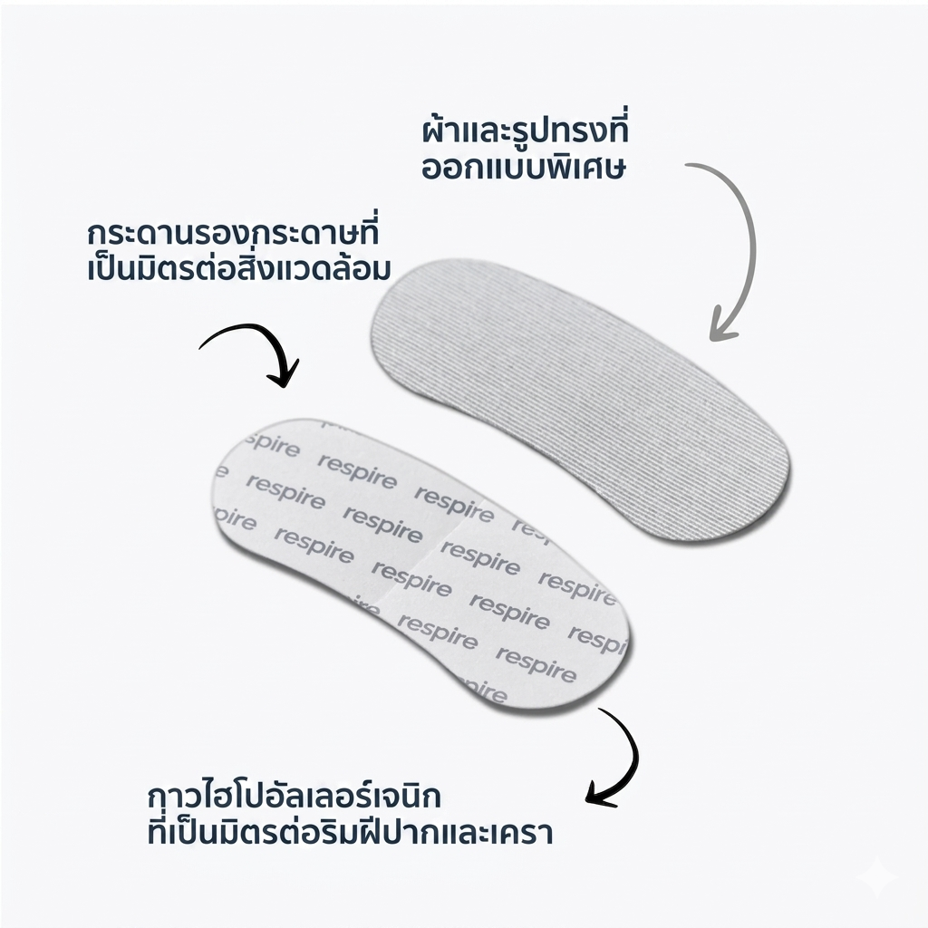 แผ่นแปะช่วยหายใจขณะนอนหลับ (COD)